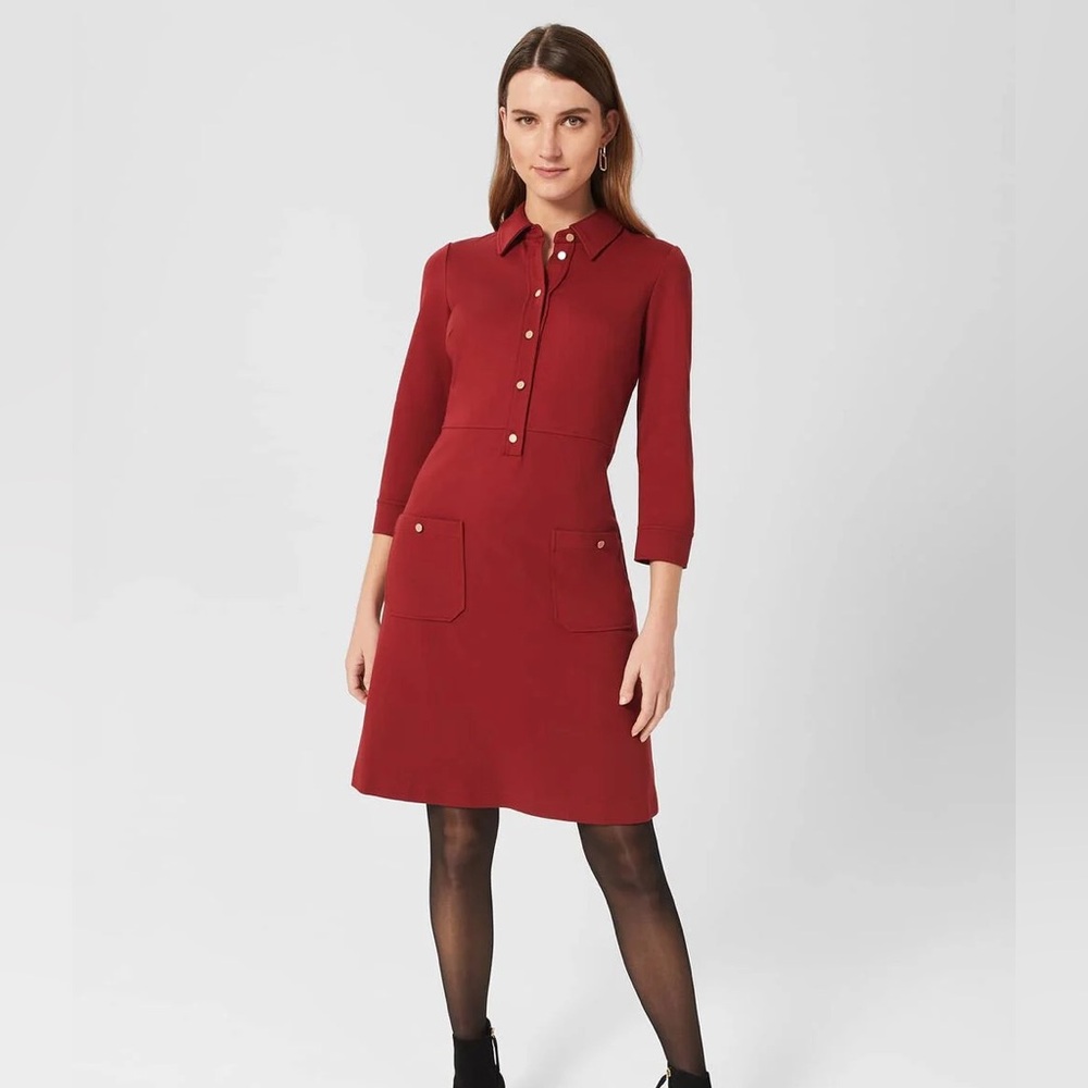 Hobbs London Phillipa Ponte Shift Dress Size 10.